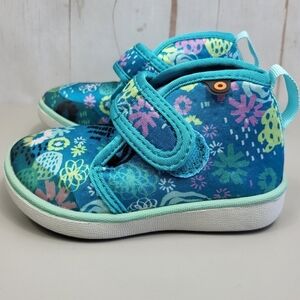 Bogs Infant Girl's Kicker Mid Waterproof Rain Boot Garden Party-Teal Size US 6